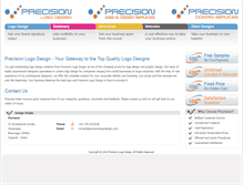 Tablet Screenshot of precisionlogodesign.com